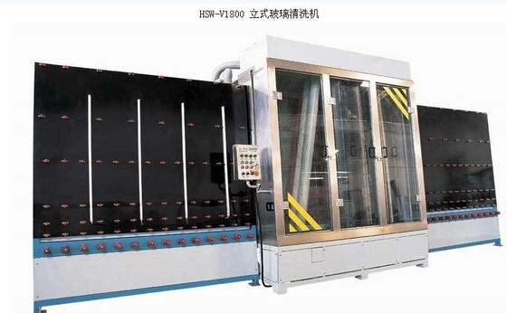 中国 スペシャルが付いている自動化された縦のガラス洗濯機は塗られる静電気にブラシをかけます サプライヤー